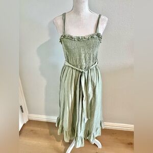 Bluivy Sage Smocked Dress